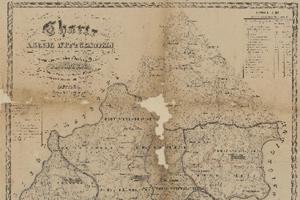 Karte des Kreises Wittgenstein von 1837