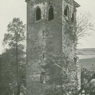 Pfarrkirche in Girkhausen 1893 (Kirchturm)