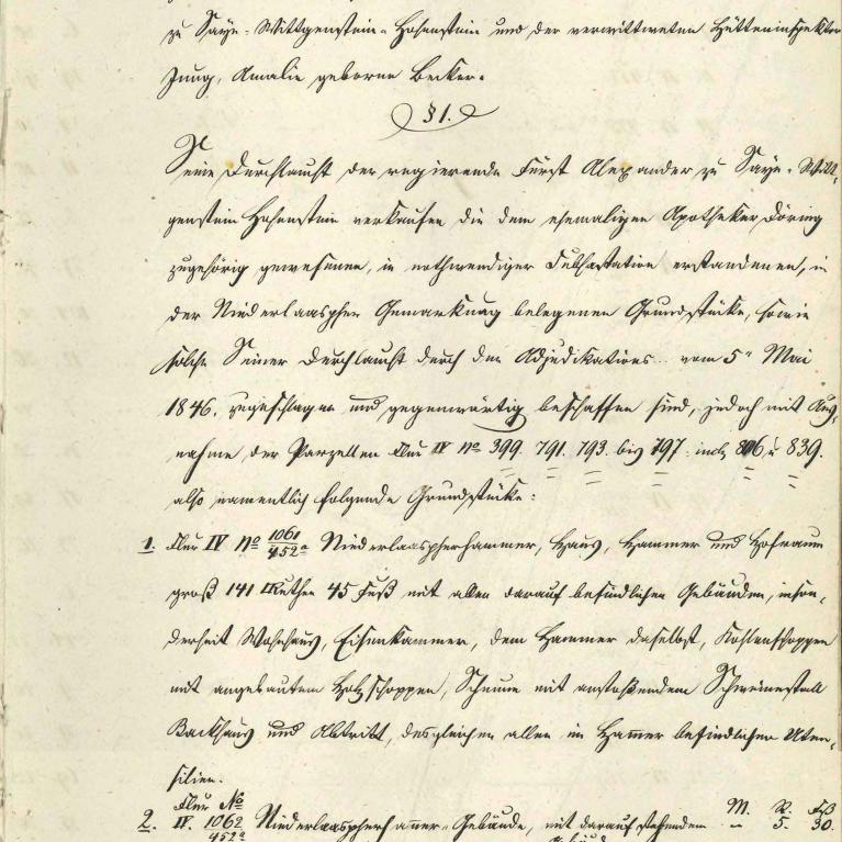 Kaufkontrakt Amalienhütte 1847 (1)